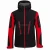 Import High quality custom men red KISSJ1 black contrast soft shell jacket from Pakistan