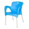 High quality metal legs plastic living room chair leisure leisure arm chair