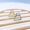 High Quality Popular Our Own Manufacturer Gold Gem Stone Rings Big Square In Stock