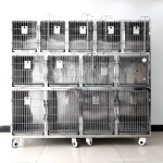 High quality Veterinary Cages Stainless Steel 304 Vet Hospital Pet Vet Clinic cage