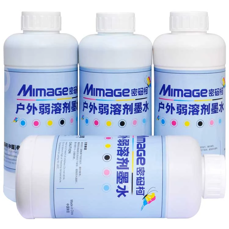 High quality xp600/dx5/dx7 print head ink 4 color no clogging eco solvent ink