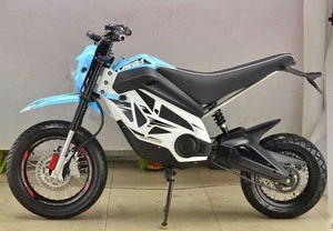 High Speed 2000W 72V Off Road Electric Motorcycle with Spoke wheel