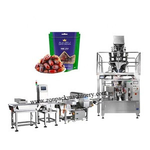 High speed automatic stand up / zipper / doypack pouch dates filling machine price for sale