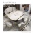 Import Home Furniture  Stainless Steel Frame Tempered Glass Dining Table With Induction Cooker from China
