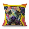 Home Sofa Decorative 18 X 18inch printed colorful dogs cushion cover