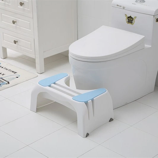 Home space saving plastic toilet foot stool toilet squatting stool