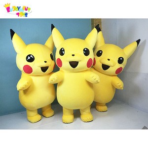 HOT!!! CE plush inflatable pikachu mascot costume for adults EM-09