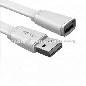 Hot sale Flat dual color USB A male to USB A female extension USB cable 1M 2M