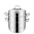 Hot sale high quality 304 material kitchen stainless steel steamer pot 2-layer food steamer cooking pot