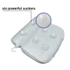 Hot sale luxury square memory soft 3d air mesh washable  spa bath pillow with suction