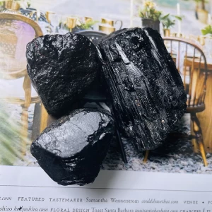 Hot Sale Natural Crystal Raw Stone Black Tourmaline Rough Stone For Crystal Crafts