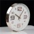 Import Hot sale plastic frame+glass face kitchen wall clock for home decoration from China