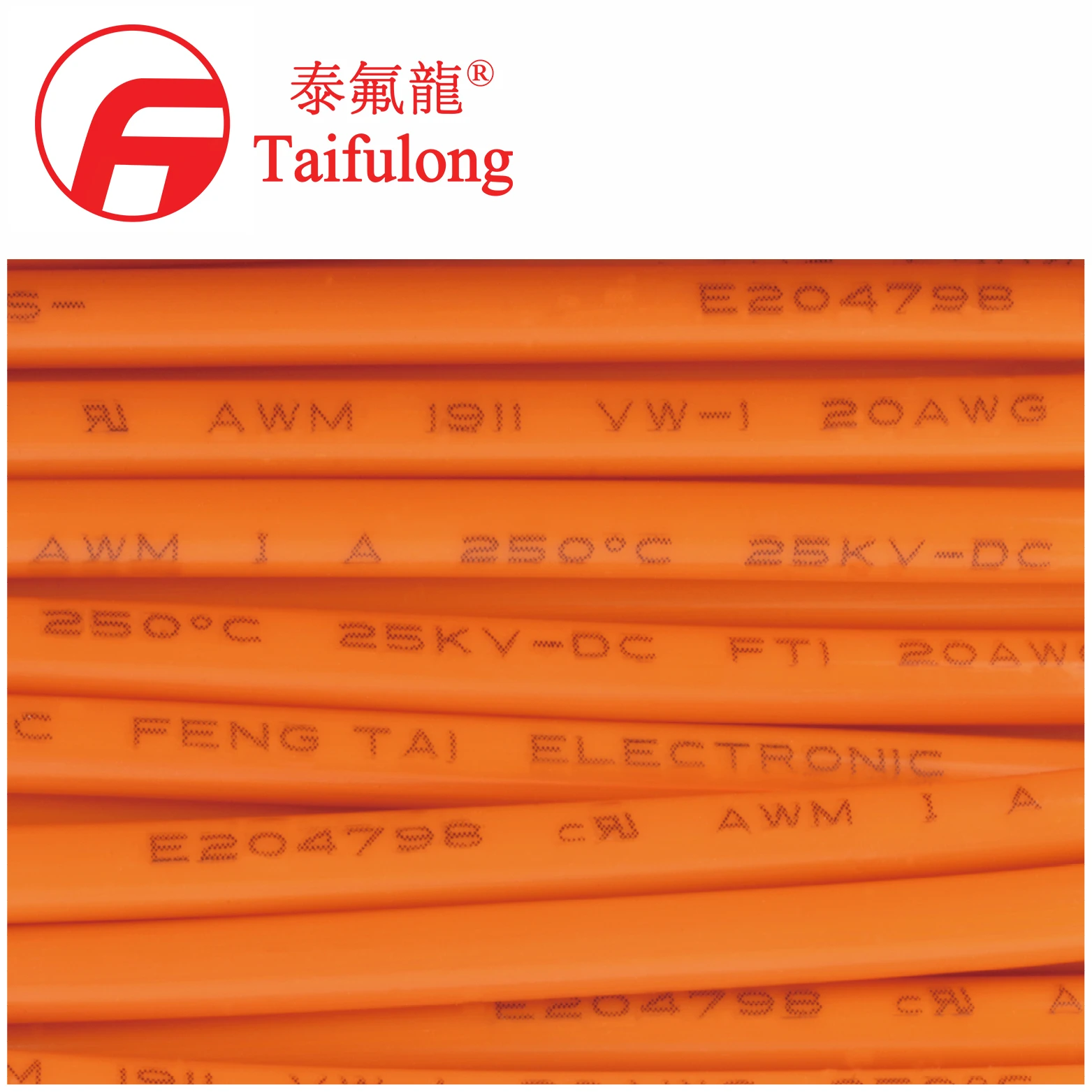 Hot sale TAIFULONG PTFE  UL1991 22AWG 200C 15000V Tinned copper wire Electric wire manufacturer AC cable