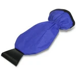 Hot sales plastic car ice scraper with glove