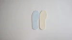 Hot sales quality quality Latex and polyester Customized color and pattern Shock absorption soft  comfortable touch blue insole
