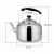 Import Hot sell approved stainless steel 4L tea water kettle whistling kettle  with infuser from China