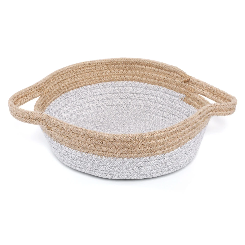 Hot Selling Cotton Rope Storage Basket With Handles New Style Customized Fruit And Vegetable Chinese Food Gift Basket