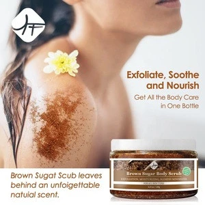 Hot Selling Deep Cleanse Natural Organic Body Skincare Brown Sugar Body Scrub