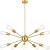 Hot Selling Luxury Gold pendant Chandeliers 10-Head Led Lights Modern Chandeliers for home decor