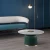 Import hot selling modern round shape top marble cheap coffee table from China
