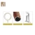Import Hot selling wood pattern design bathroom shower curtain accessories pole rod from China