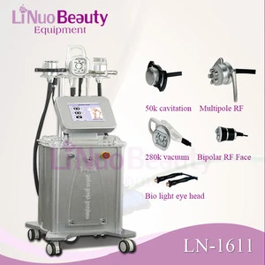 HOTTEST!!! LINUO 5 in1 Multi-functions ultrasonic vacuum 50K cavitation machine cavitation rf slimming machine