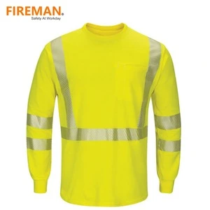 HRC 2  High vis modacrylic cotton flame resistant FR uniform shirt