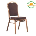 HSBA-002 Wholesale used wedding party events metal stackable cheap steel banquet hall chair