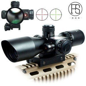 Hunting Rifle Scope 2.5-10x40 Red Green Illuminated Mil-dot Gun RifleScopes For Tactical Sight Military Rifle Sights 20mm/11mm