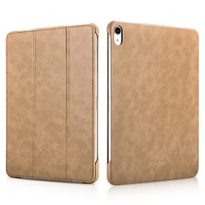 ICARER New Product Stand Microfiber Leather Tablet Covers Case for iPad Pro For iPad Pro 12.9 InchCase