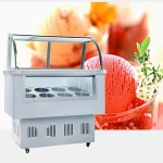 Ice cream freezer commercial  popsicle freezer Defogging ice cream display cabinet for ice cream franchise store