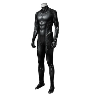In Stock Cosplayer Black Panther Costume Set Cosplay Jumpsuits For Man