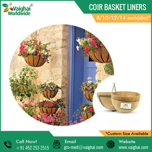 Indoor Outdoor Decoration Coco Coir Hanging Basket Liners for Sale