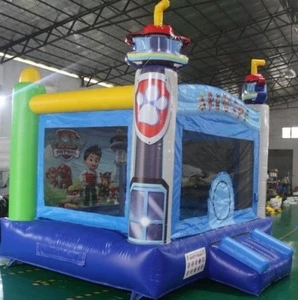 inflatable fun bouncer for kids patrol jumper,paw bounce castle