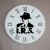 Import Interesting Home Decorative Sublimation Glass Wall Clock for Sublimation from China