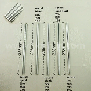 JBX070 Thailand pattern spiral stainless steel 18-10 food safe chopsticks