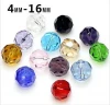 Jewelry accessories fashion wholesale colors round shaped faced glass bead