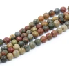 jewelry making beads strand multi color Picasso stone loose bead