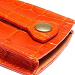 Key Chain - made in Japan with Crocodile Embossed Genuine Leather