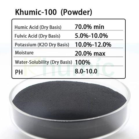 KHUMIC-100 Potassium fertilizer K2O 12% + HUMIC ACID +FULVIC ACID water soluble