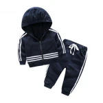 kids custom boys outfite boutique clothing winter tracksuit joggers sets toddler boy clothes
