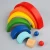Import Kids Montessori Educational Block Play Toy Baby Wooden Rainbow Stacker For Toddler wooden puzzle from China