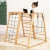 Import Kids sports indoor slide wood baby climbing frame swing combination small slide from China