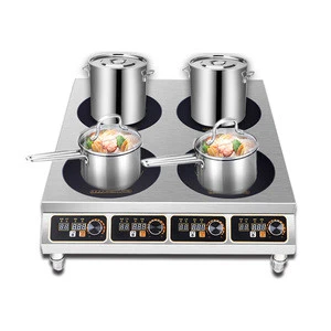 Kitchen appliances commercial induction cooker 2KW 2 burner induction cooker cooking equipment for restaurant