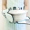 kitchen cooking pot holder sublimation barbecue oven glove cotton mitts