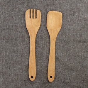 kitchen cooking utensil, wooden spatula, bamboo utensil set