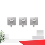 Kitchen Sundries hanging wall mount hidden double space aluminum metal wall hooks