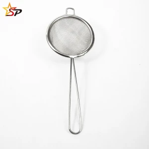 Kitchen tool fried food oil diameter 5.5 inch filter fine stainless steel mesh strainer