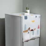 kitchen waterproof and dustproof cover microwave oven cover cloth Creative refrigerator hanging bag  household goods storage bag