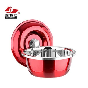 Kitchenware metal salad bowls/stainless steel color mixing bowls with lid